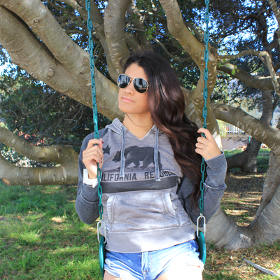 California Republic Vintage Bear Flag Zen Fleece Sweatshirt