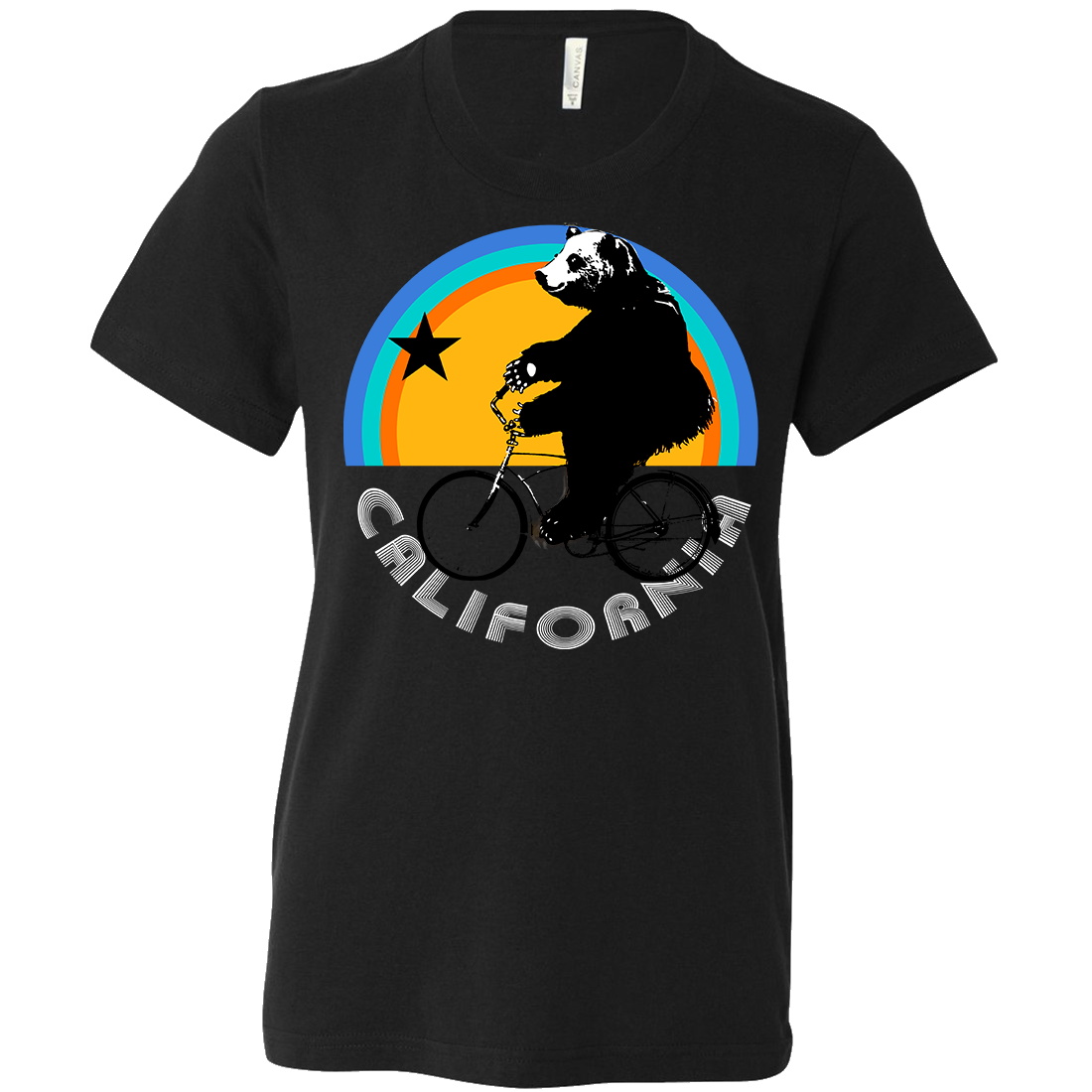 California Bear On Bike Asst Colors Youth T-Shirt/tee