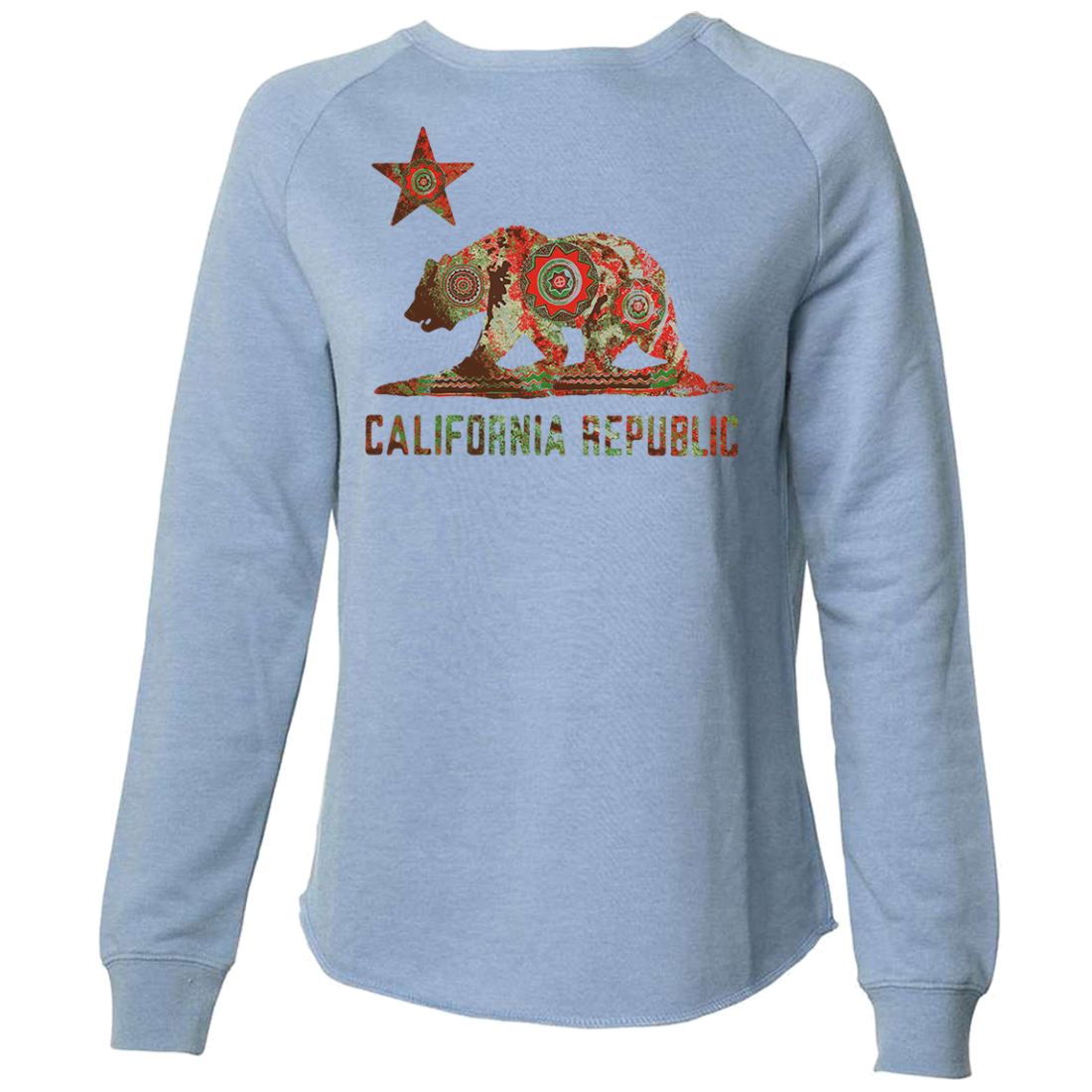 California Chumash Mandala Bear Super Soft Crewneck Sweater