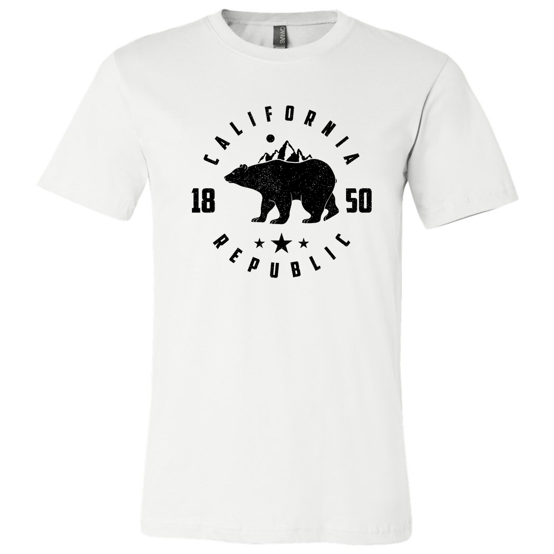 California Republic Mountains Asst Colors Mens Lightweight Fitted T-Shirt/tee