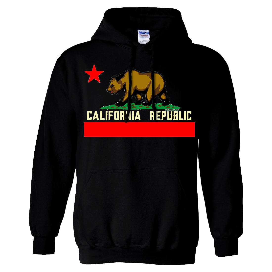 California State Flag Borderless Sweatshirt Hoodie