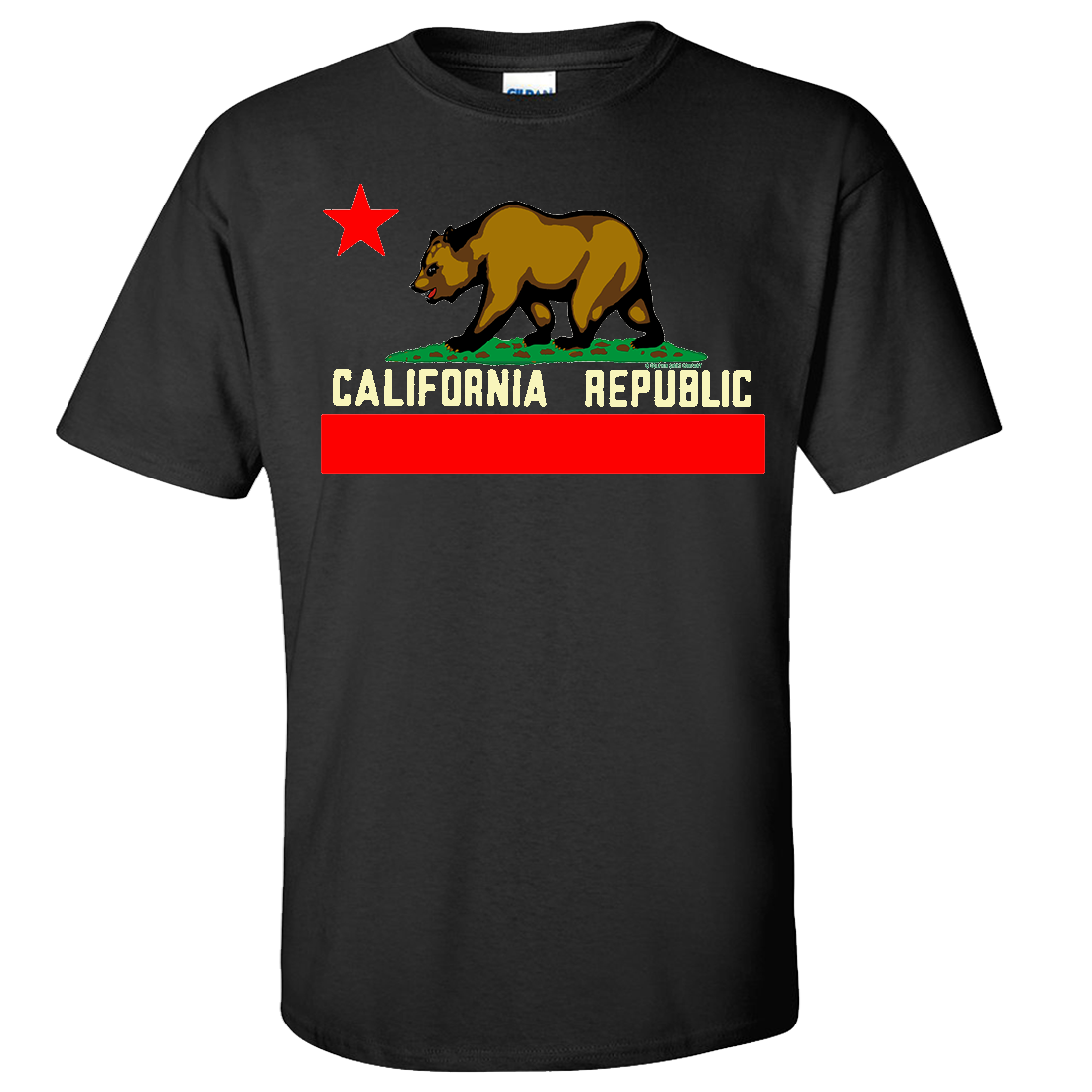 California State Flag Borderless Asst Colors T-shirt/tee