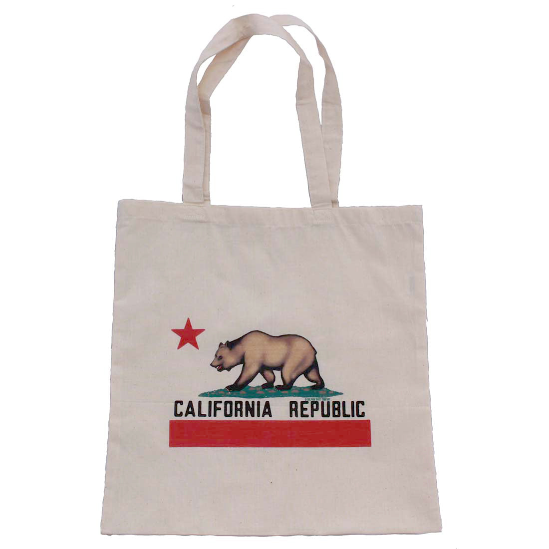 California Republic Reusable Canvas Tote Bag