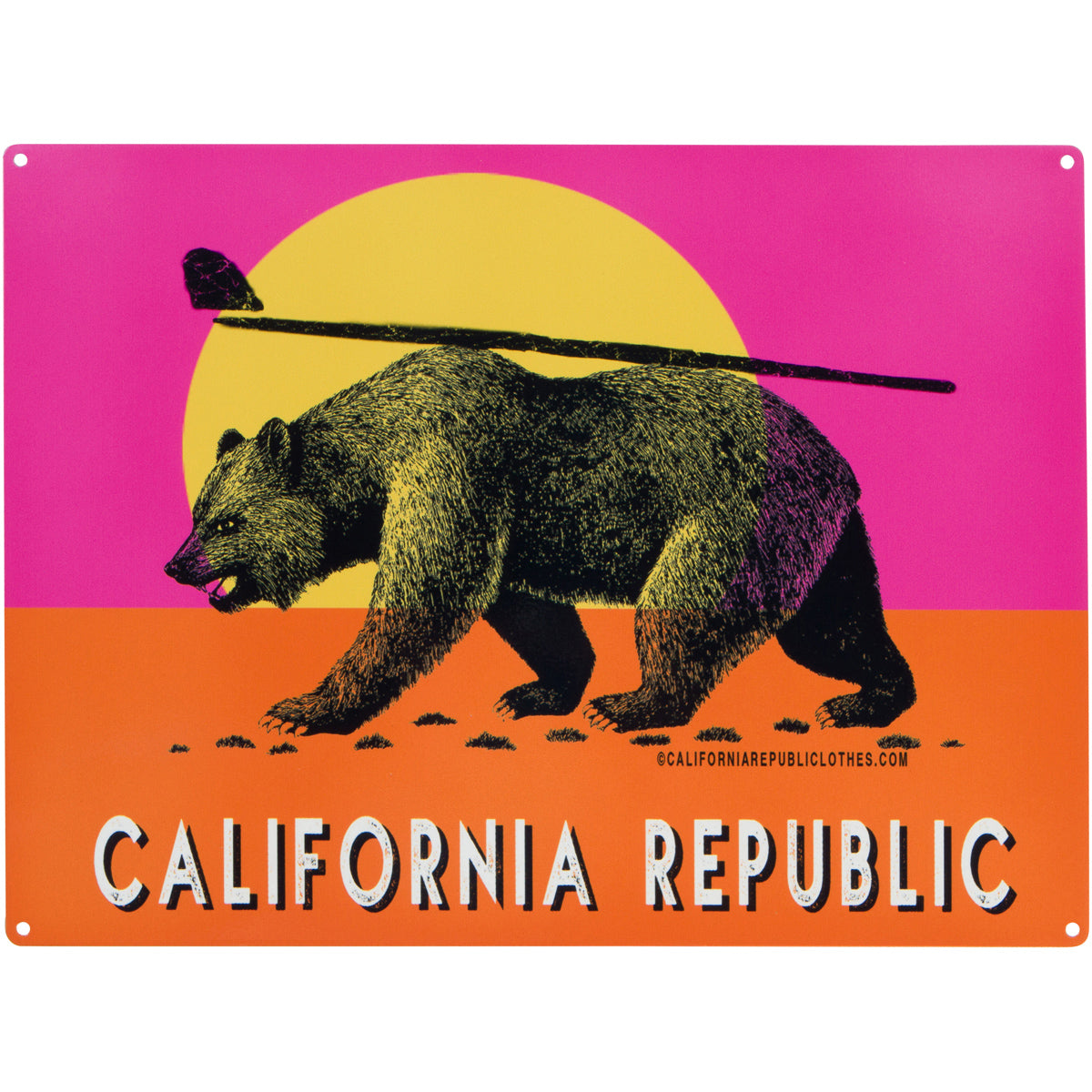 California Republic Endless Summer Vintage Metal Sign