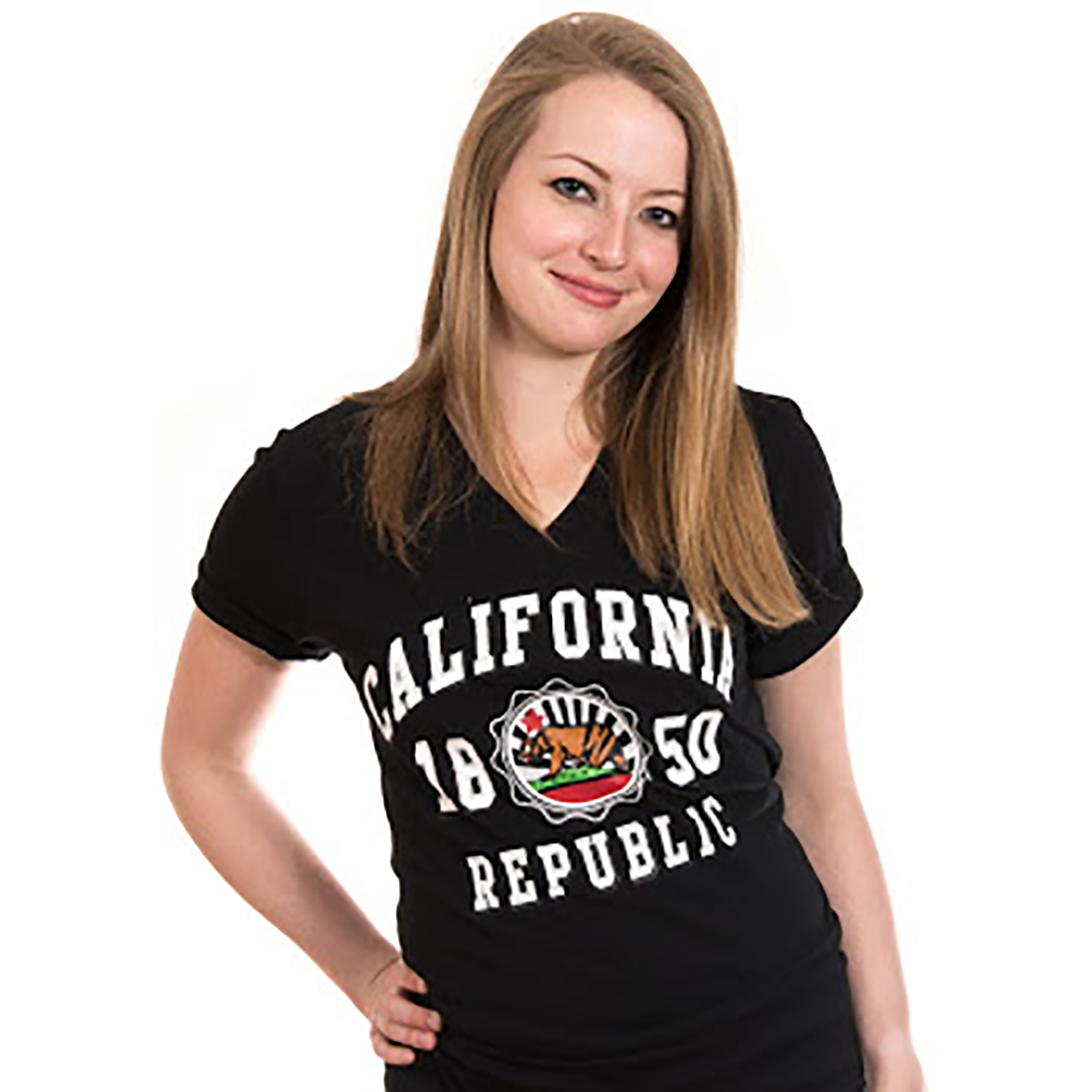 California Republic 1850 Asst Colors V-Neck