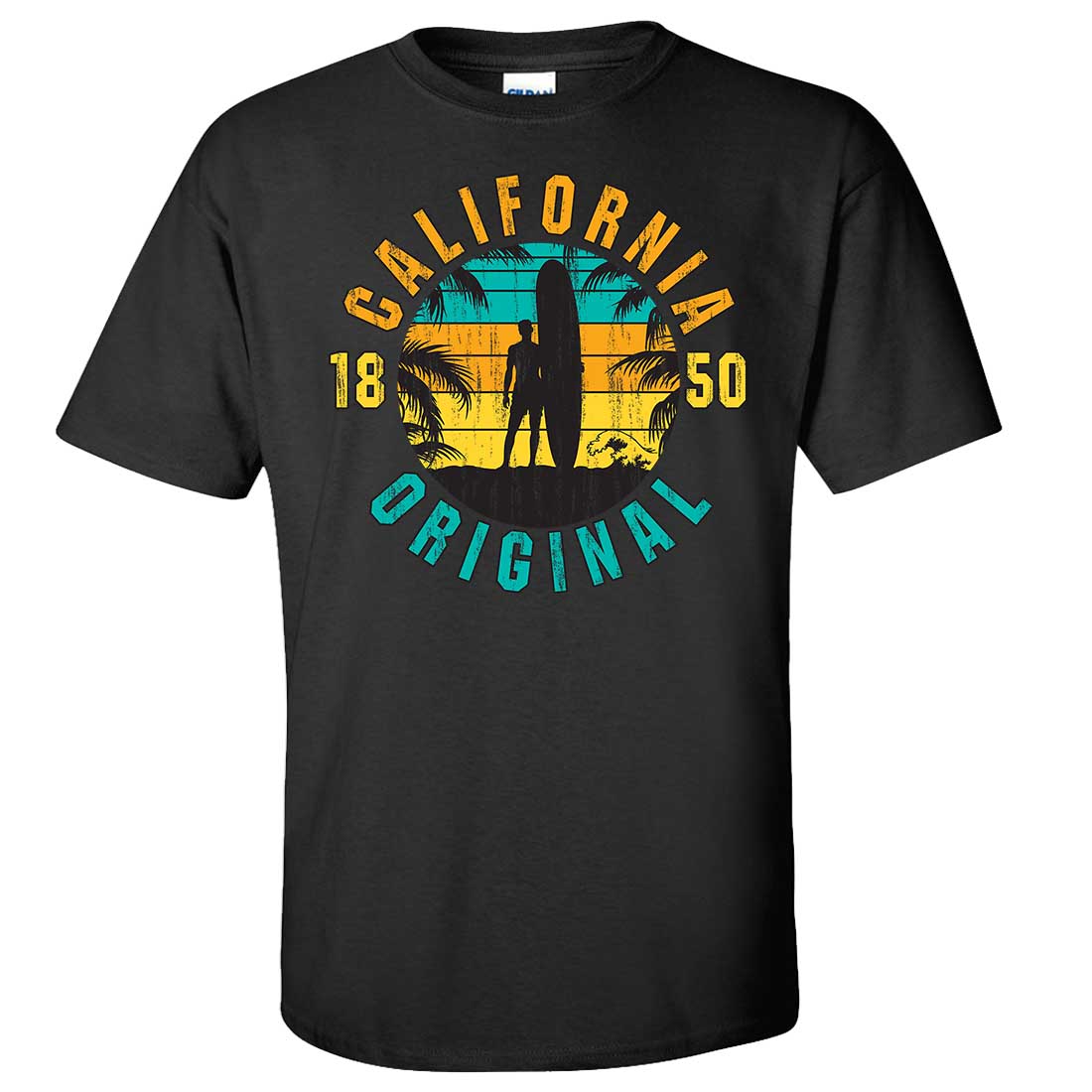 California Original Vintage Surfer Asst Colors T shirt tee California Republic Clothes