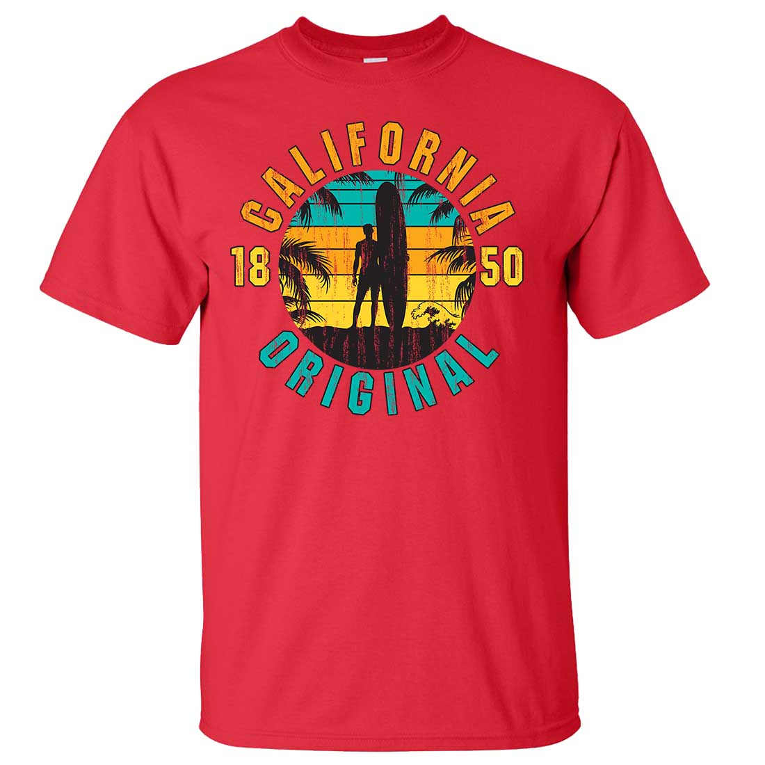 California Original Vintage Surfer Asst Colors T shirt tee California Republic Clothes