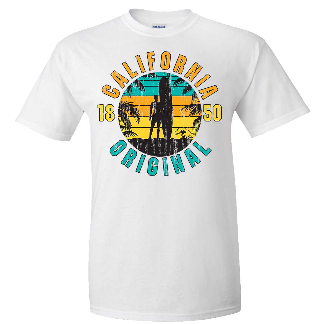 California Original Vintage Surfer Asst Colors T-shirt/tee California Original Vintage Surfer Asst Colors T-shirt/tee