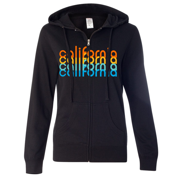Rainbow zip top up hoodie