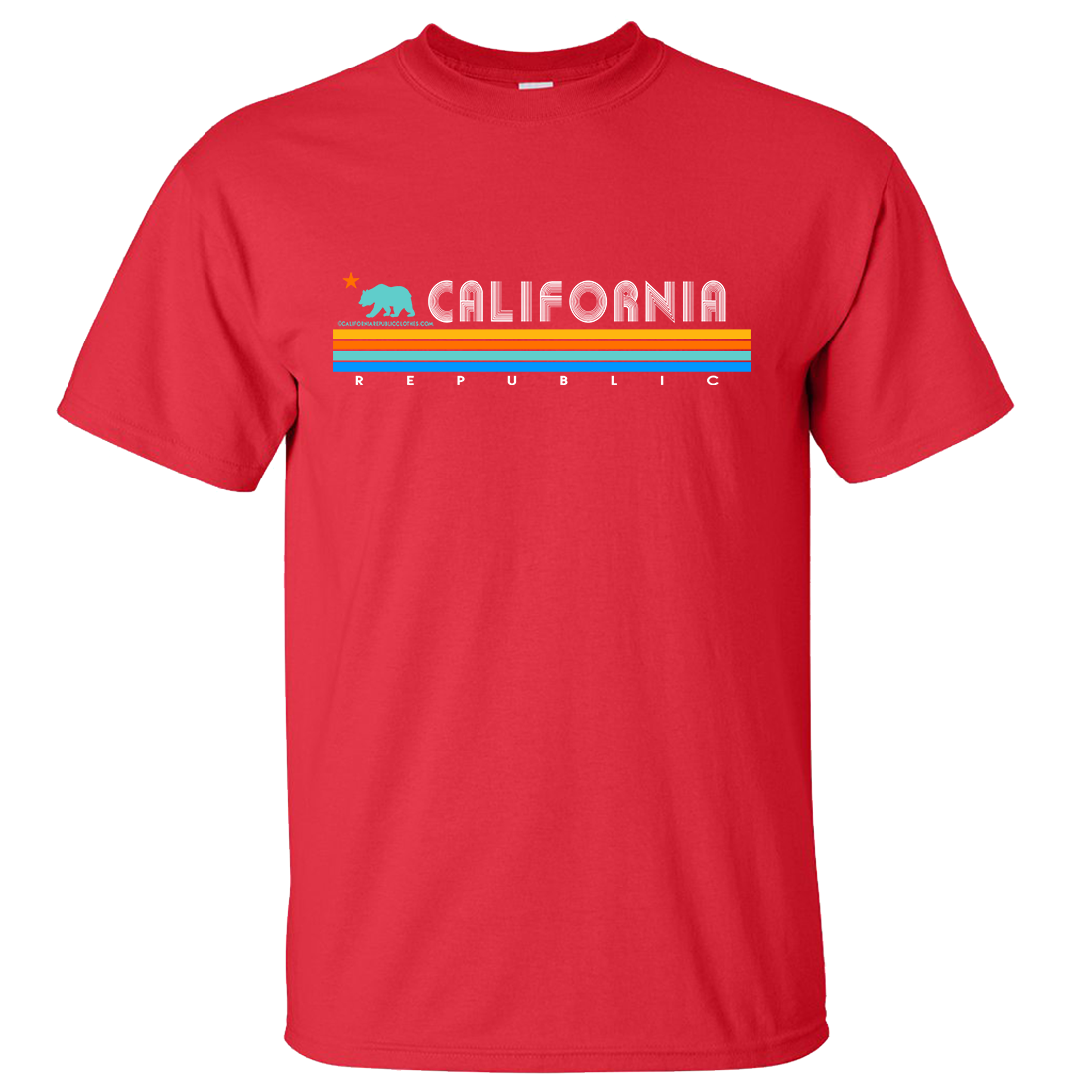 California Republic Vintage Stripe Asst Colors T-shirt/tee