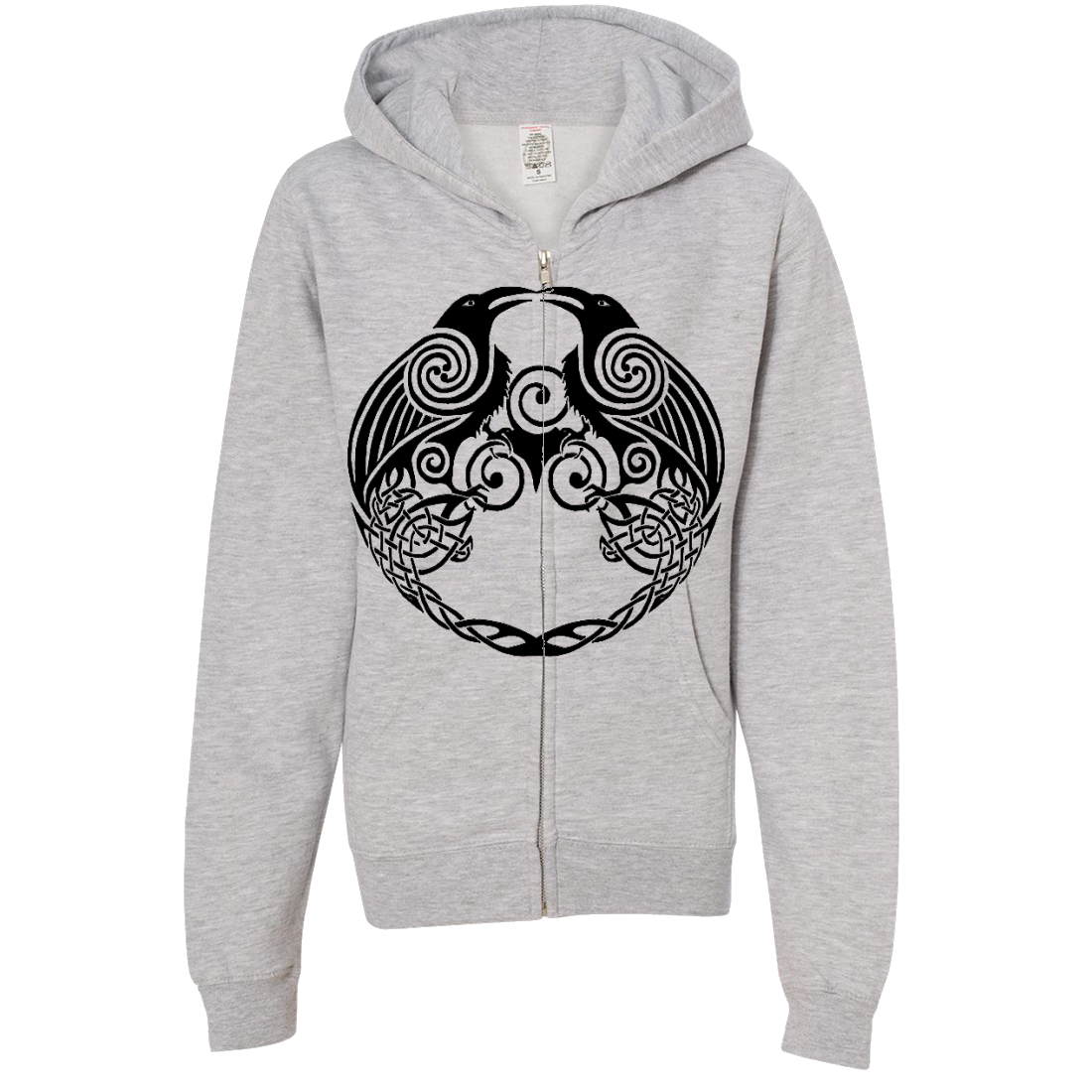 Dawn Beesley Dual Raven Premium Youth Zip-Up Hoodie