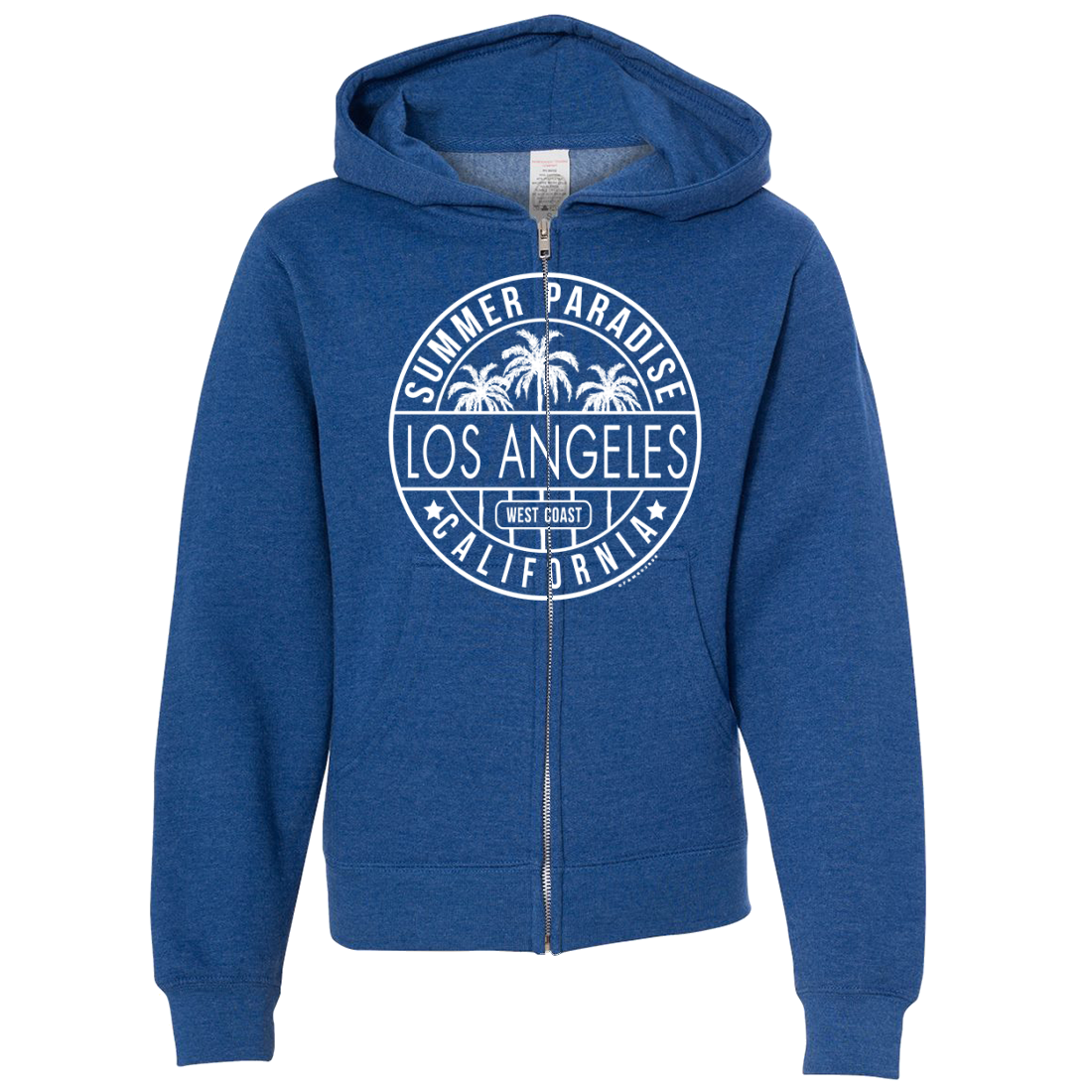 Los Angeles California West Coast Premium Youth Zip-Up