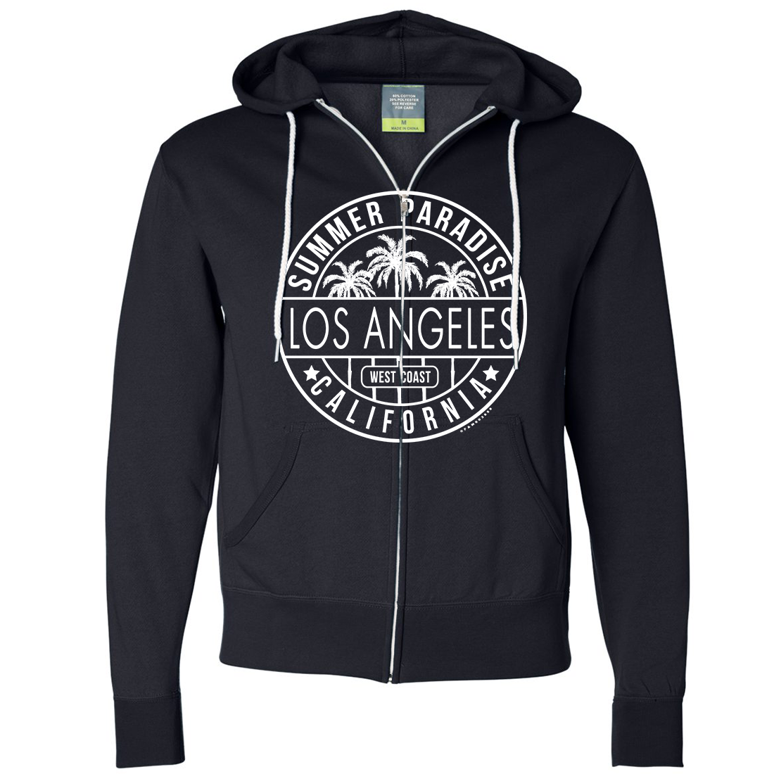 Los Angeles California West Coast Zip-Up Hoodie - California