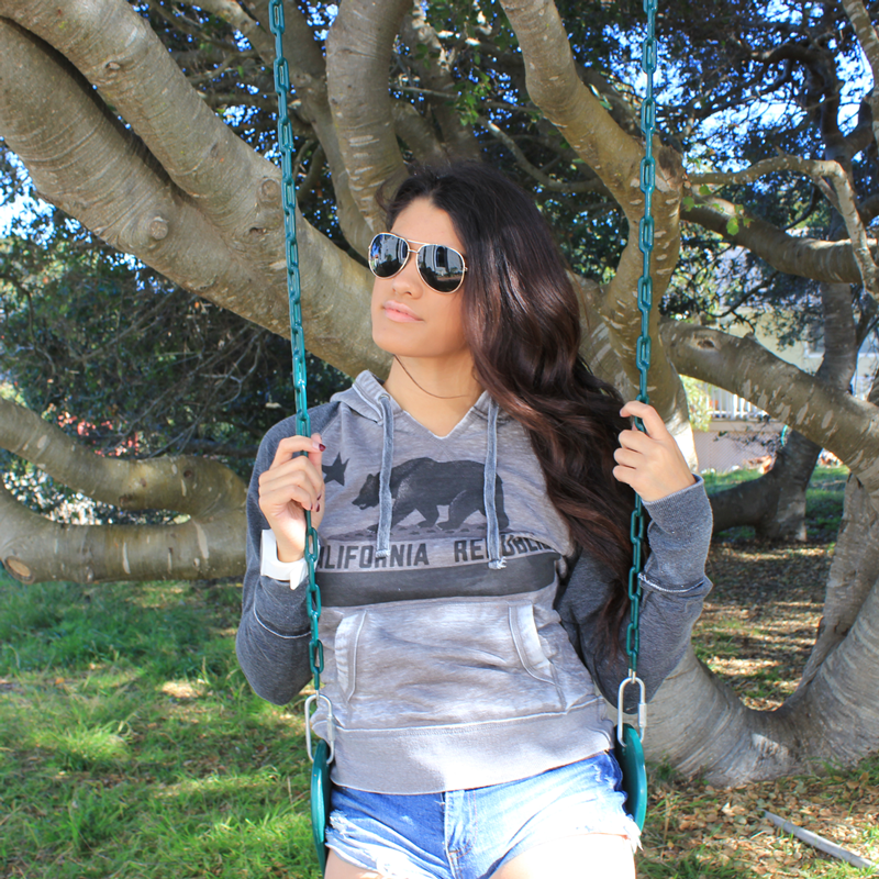 California Republic Vintage Bear Flag Zen Fleece Sweatshirt