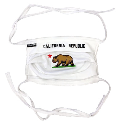 California Republic Bear Flag Face Mask