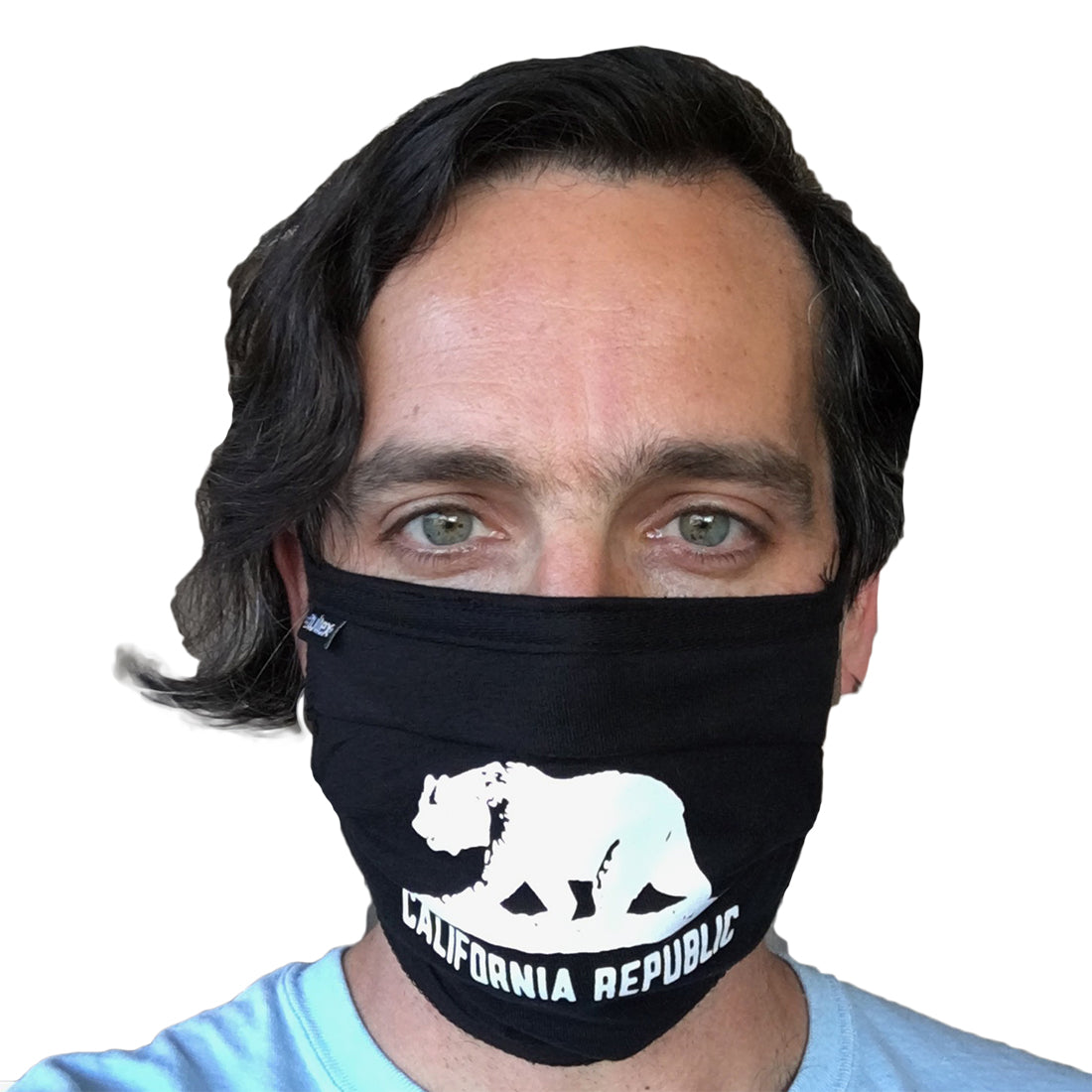 California Republic Premium Black Face Mask