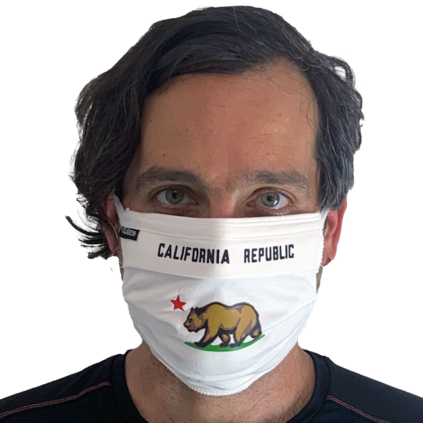 California Republic Bear Flag Face Mask