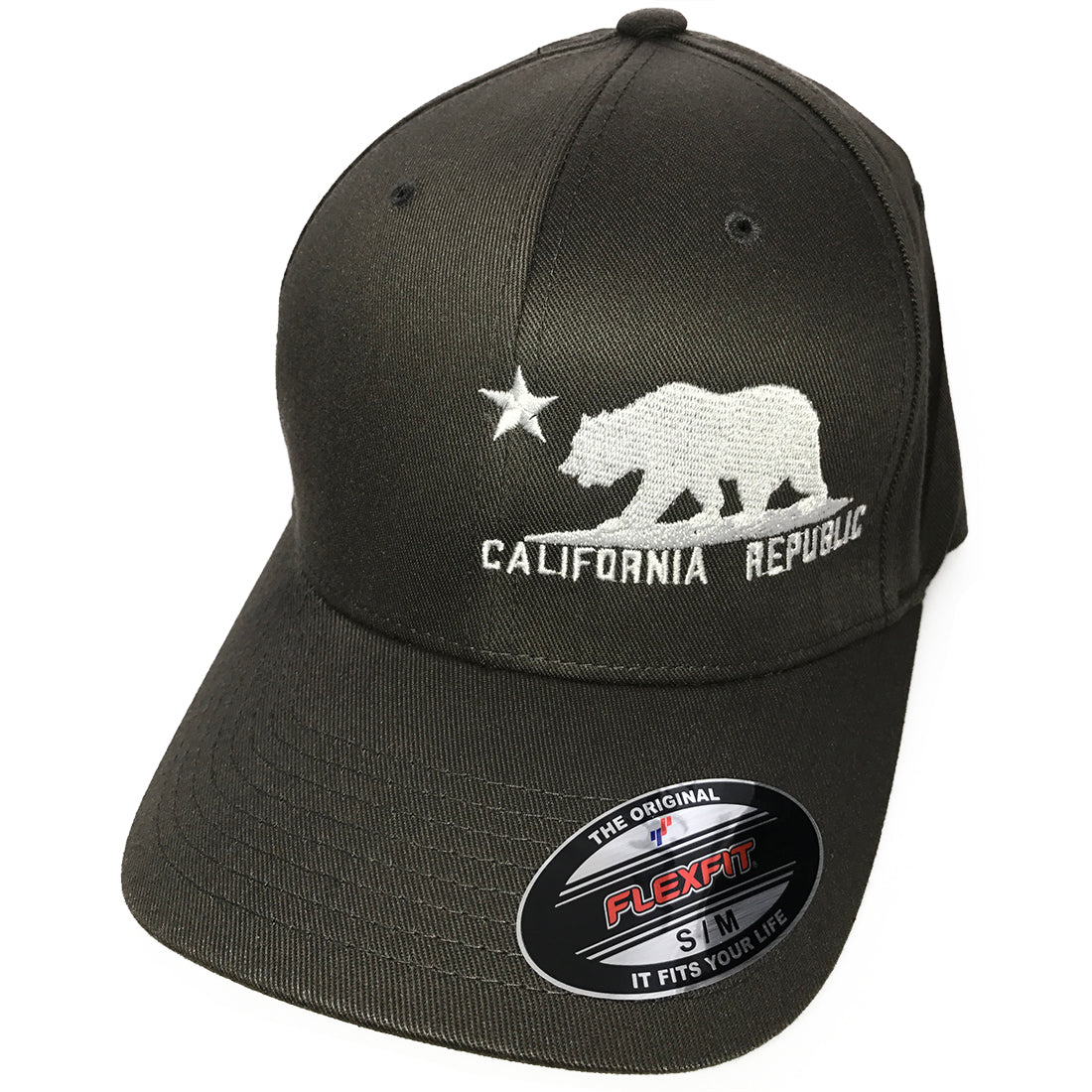California Baseball Republic Hat California Flag Clothes Flexfit -
