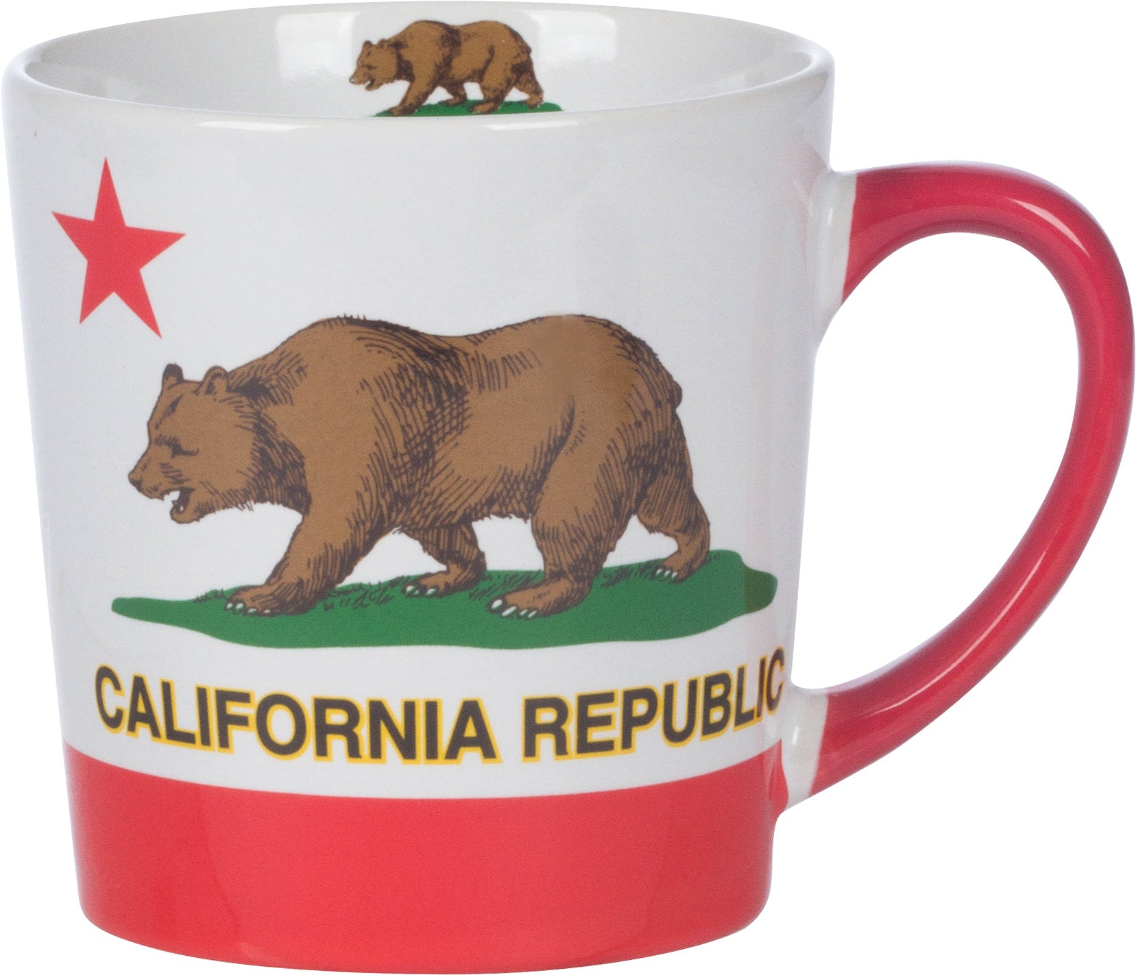 California Republic Red Star Ceramic Mug