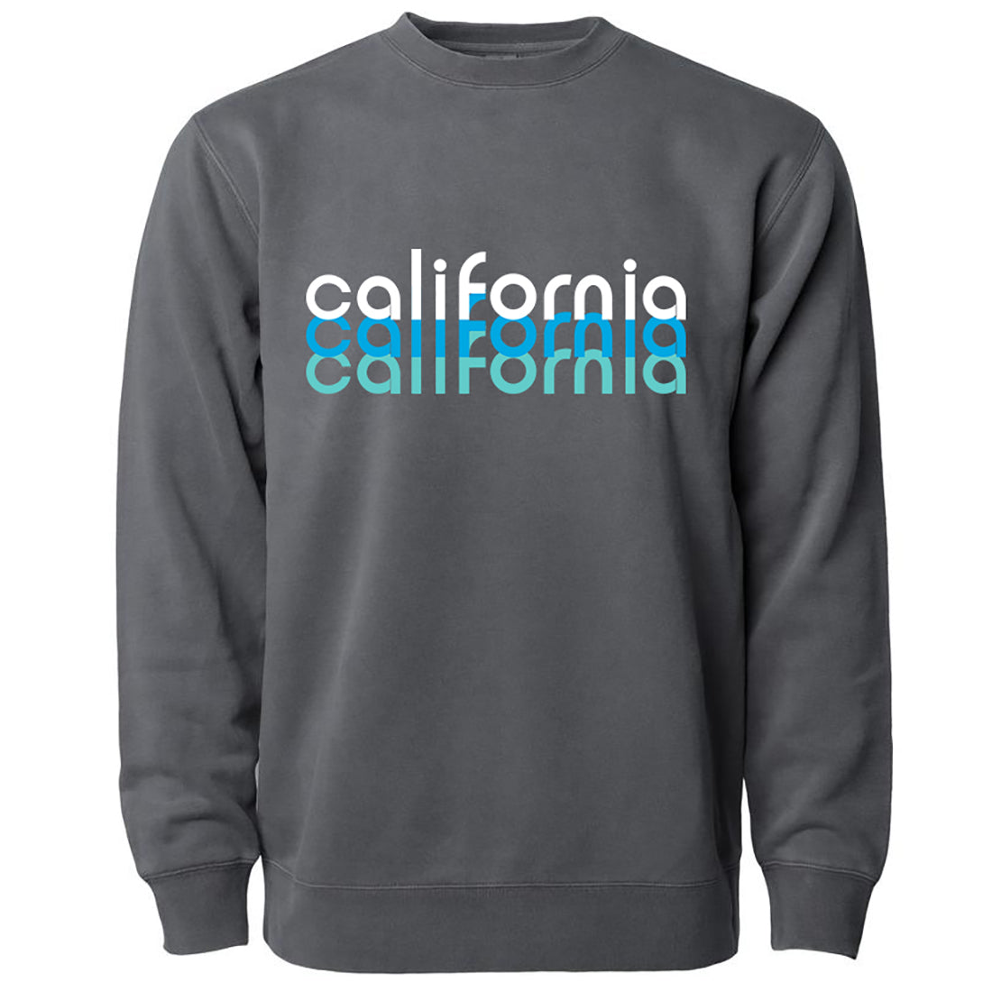 California Ocean Tones Pigment Dyed Crewneck Black