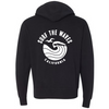 Surf The Waves California Premium Unisex French Terry Full-Zip Sweatshirt - Black