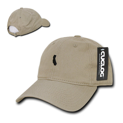 Cali State Dad Hat in Khaki by Cuglog