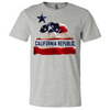 American Bear Flag Asst Colors Mens Lightweight Fitted T-Shirt/tee
