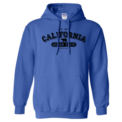  Classic Retro California The Golden State 1850 Hoodie : Clothing,  Shoes & Jewelry