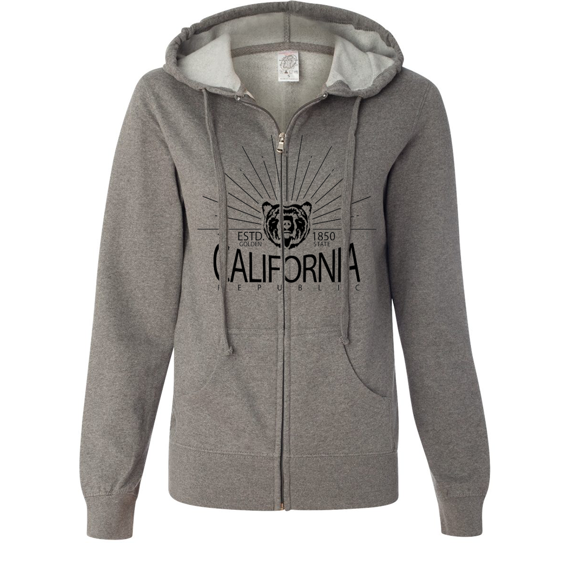 Lightweight black zip up 2025 hoodie womens