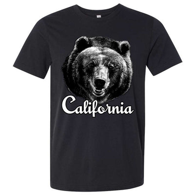 California Grizzly Bear Asst Colors Mens Fitted Tee
