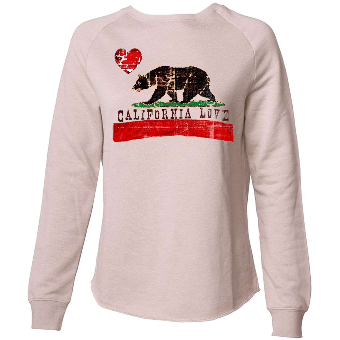 California Love Distressed Super Soft Crewneck Sweater