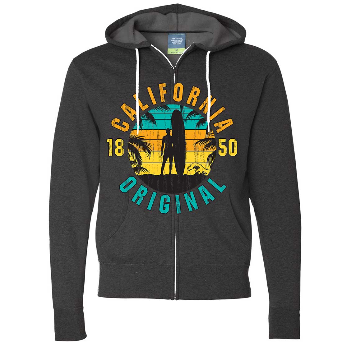 Mens surf zip hotsell up hoodies