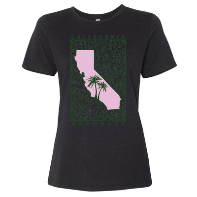 California Pink Poppies Women's Relaxed Jersey Tee