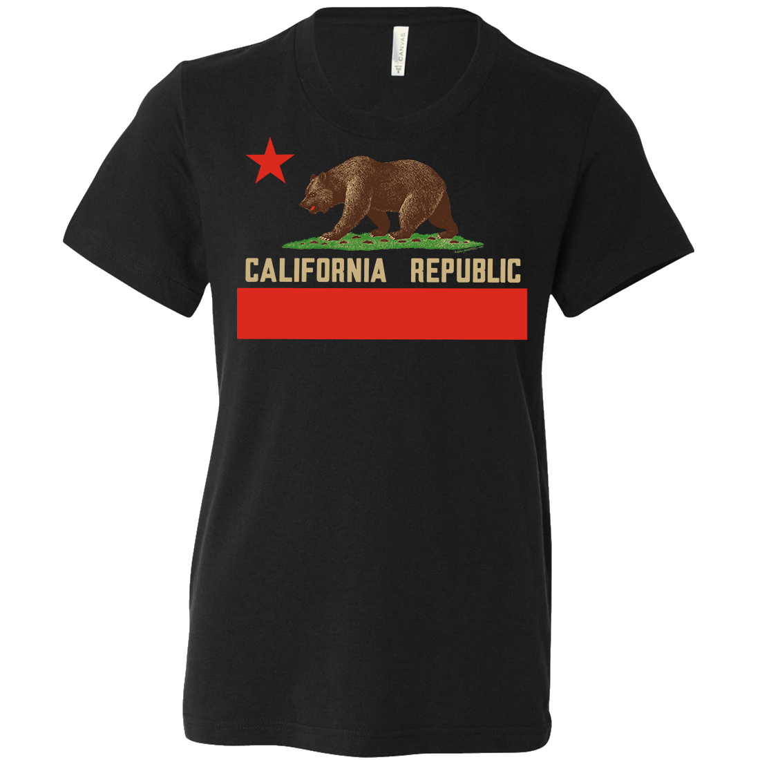 Don Pimentel California Republic Bear Flag Asst Colors Youth T-Shirt/tee