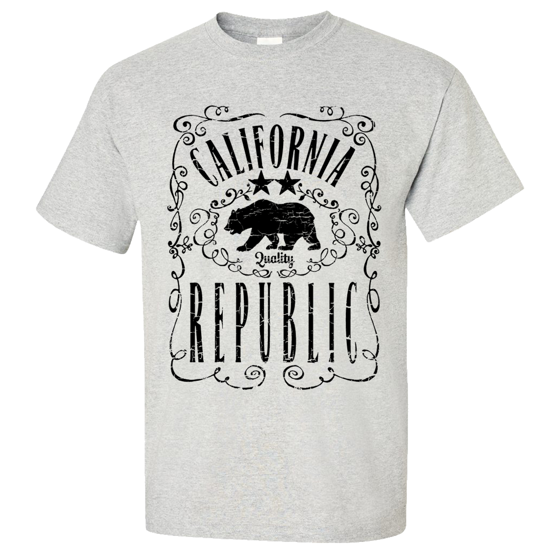 California Republic JD Whiskey Black Print Asst Colors T-shirt/tee