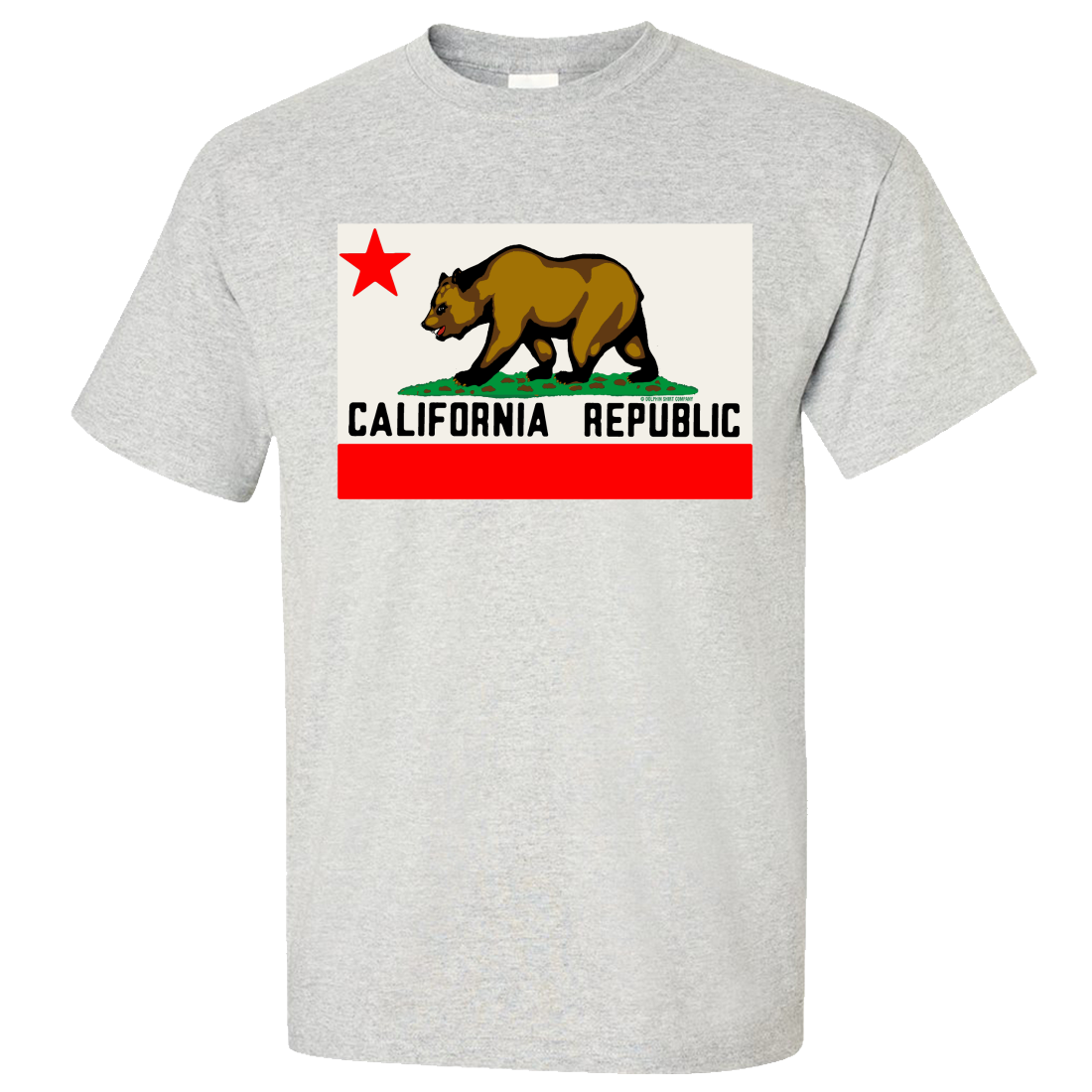 California Republic Original Bear Flag Asst Colors T shirt tee