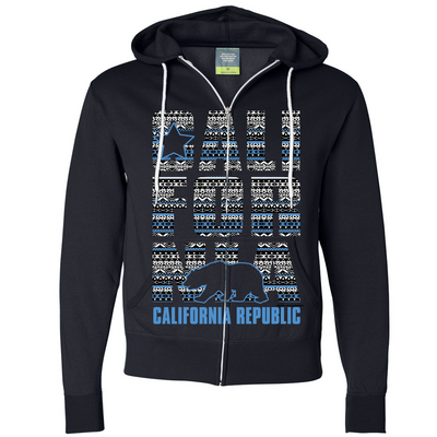 California Republic Tribal Aztec Zip-Up Hoodie