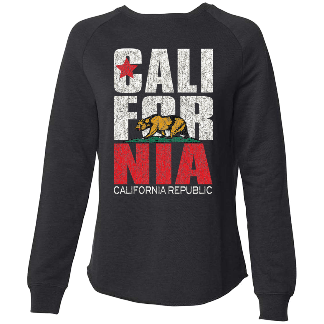 California Republic Vintage Retro Super Soft Crewneck Sweater