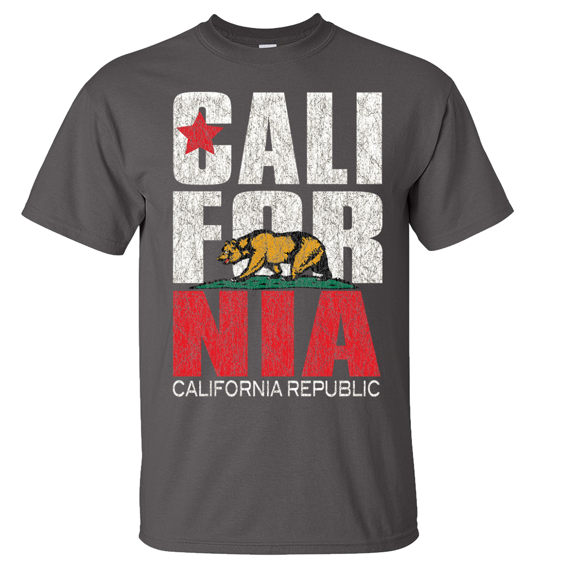 California Republic Vintage Retro Asst Colors T shirt tee California Republic Clothes