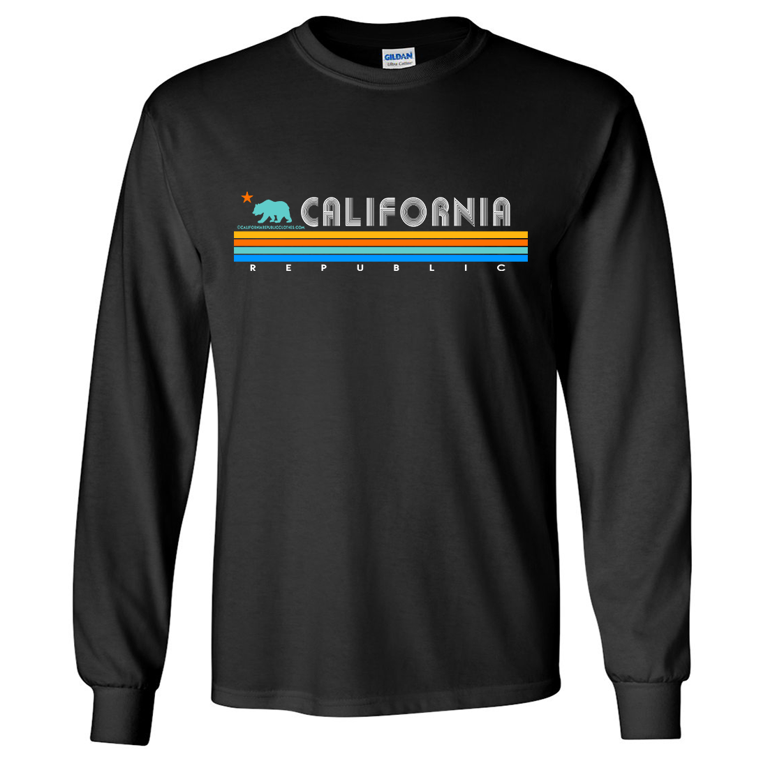 California Republic Vintage Stripe Long Sleeve Shirt
