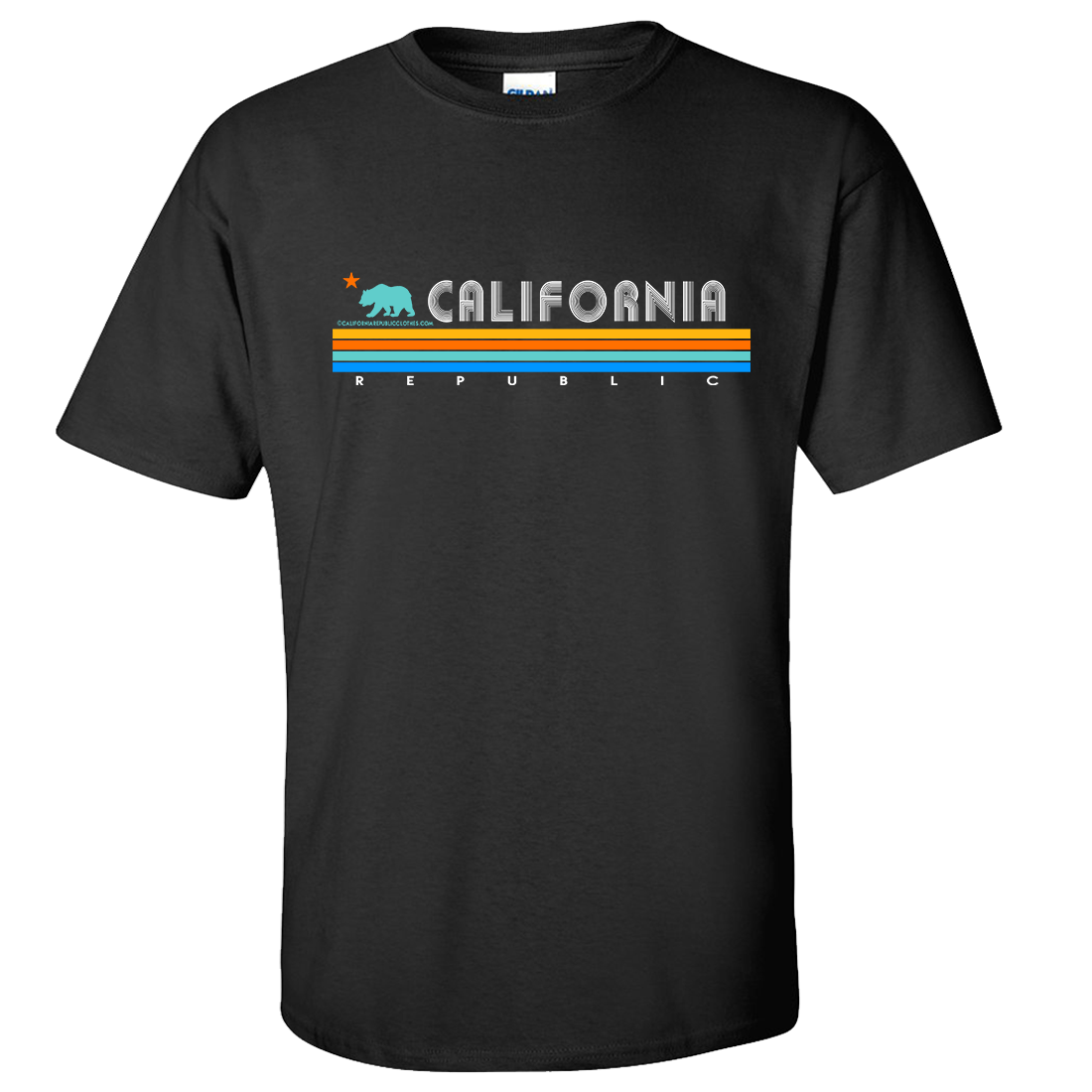 California Republic Vintage Stripe Asst Colors T-shirt/tee