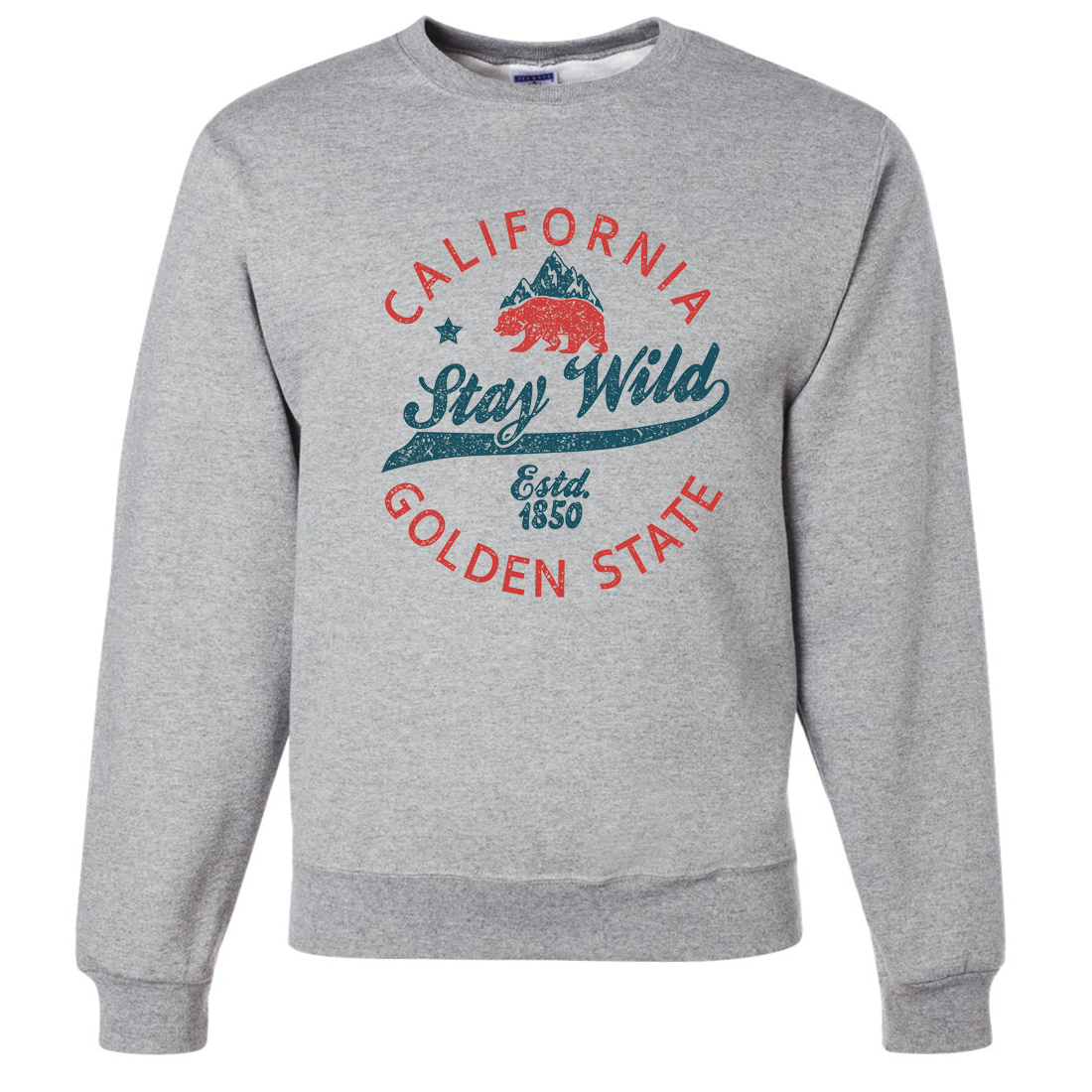 California Stay Wild Crewneck Sweatshirt