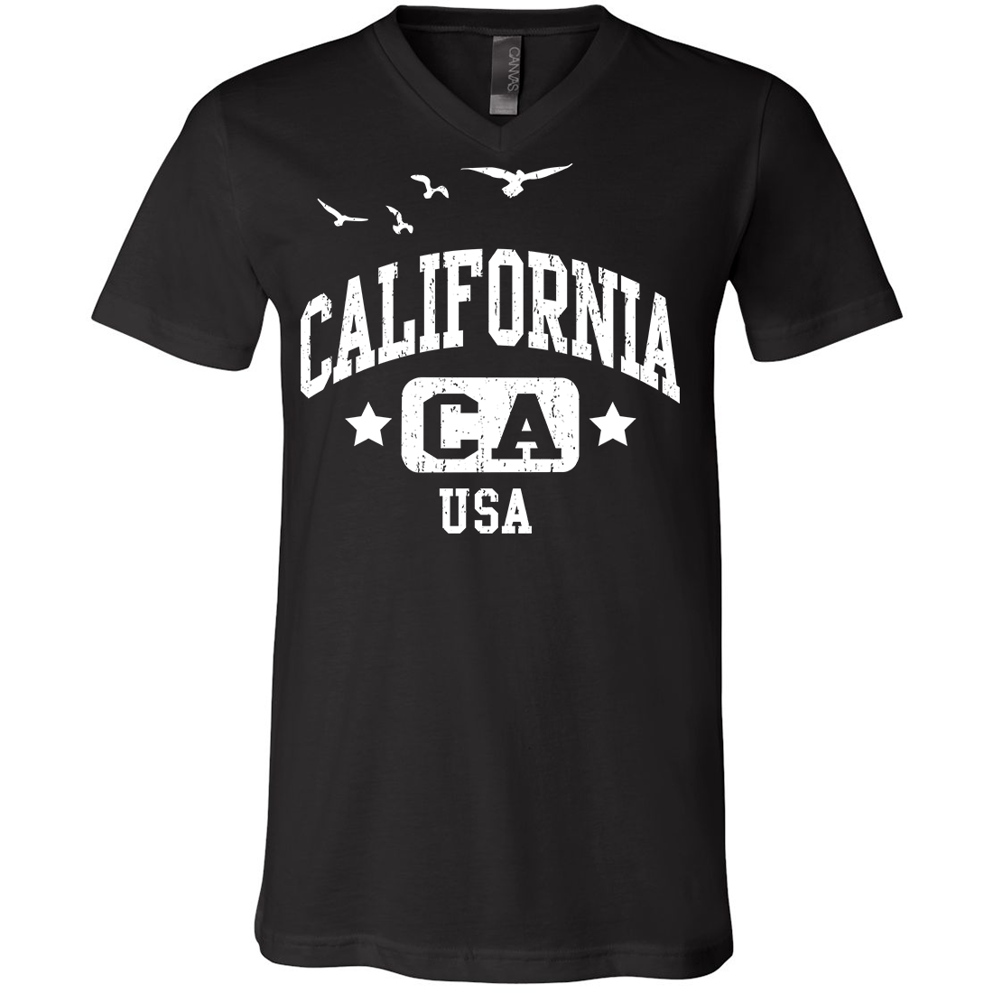 California USA Asst Colors V-Neck