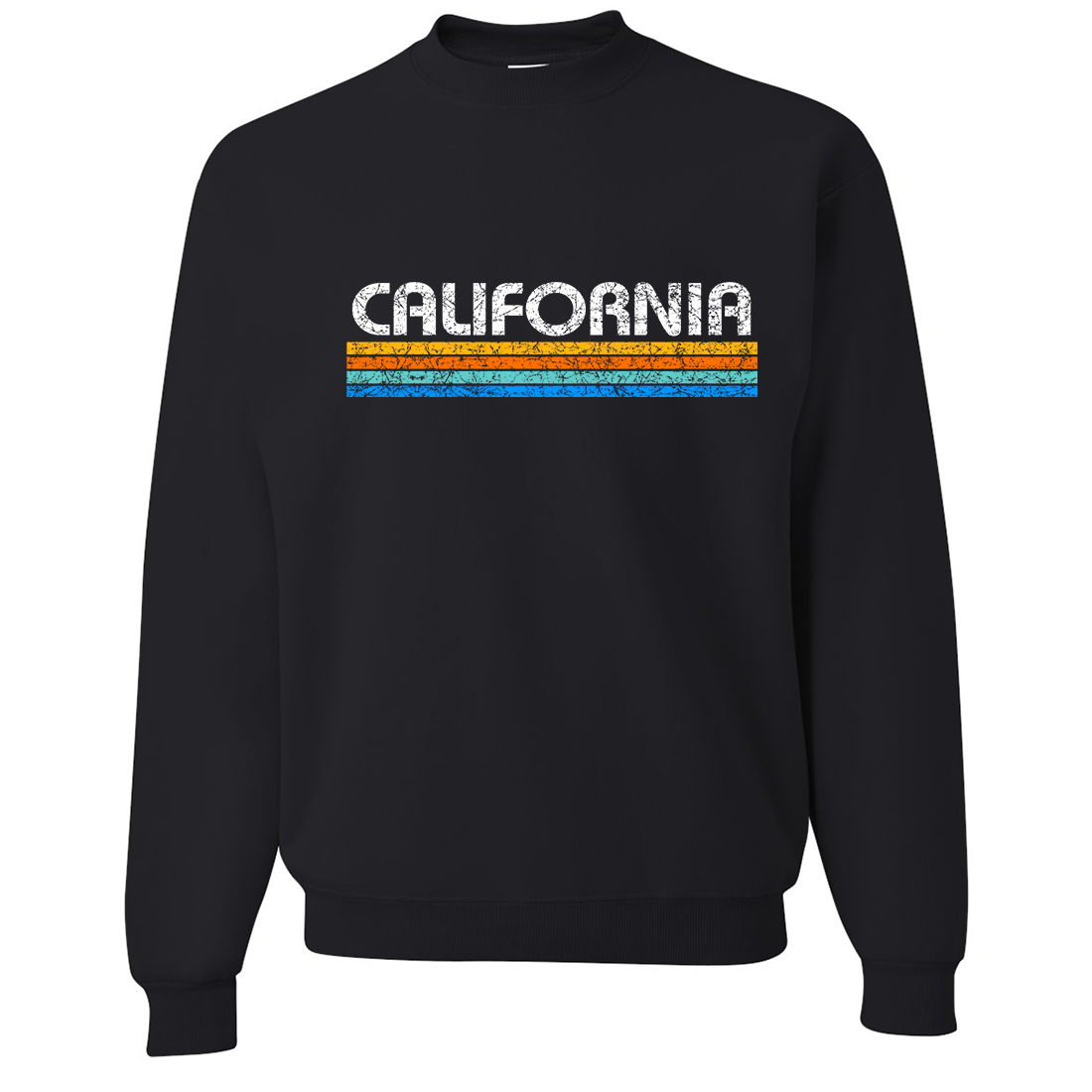 California Vintage Stripe Crewneck Sweatshirt
