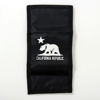 California Republic Bear Flag Trifold Velcro Wallet