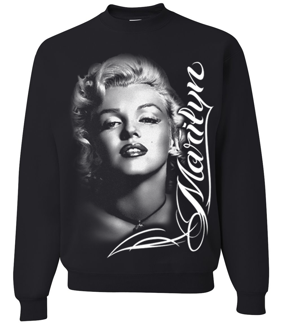 トップス Marilyn Monroe SevenYear Classic LogoTee Marilyn Monroe Portrait Signature Crewneck Sweatshirt – California