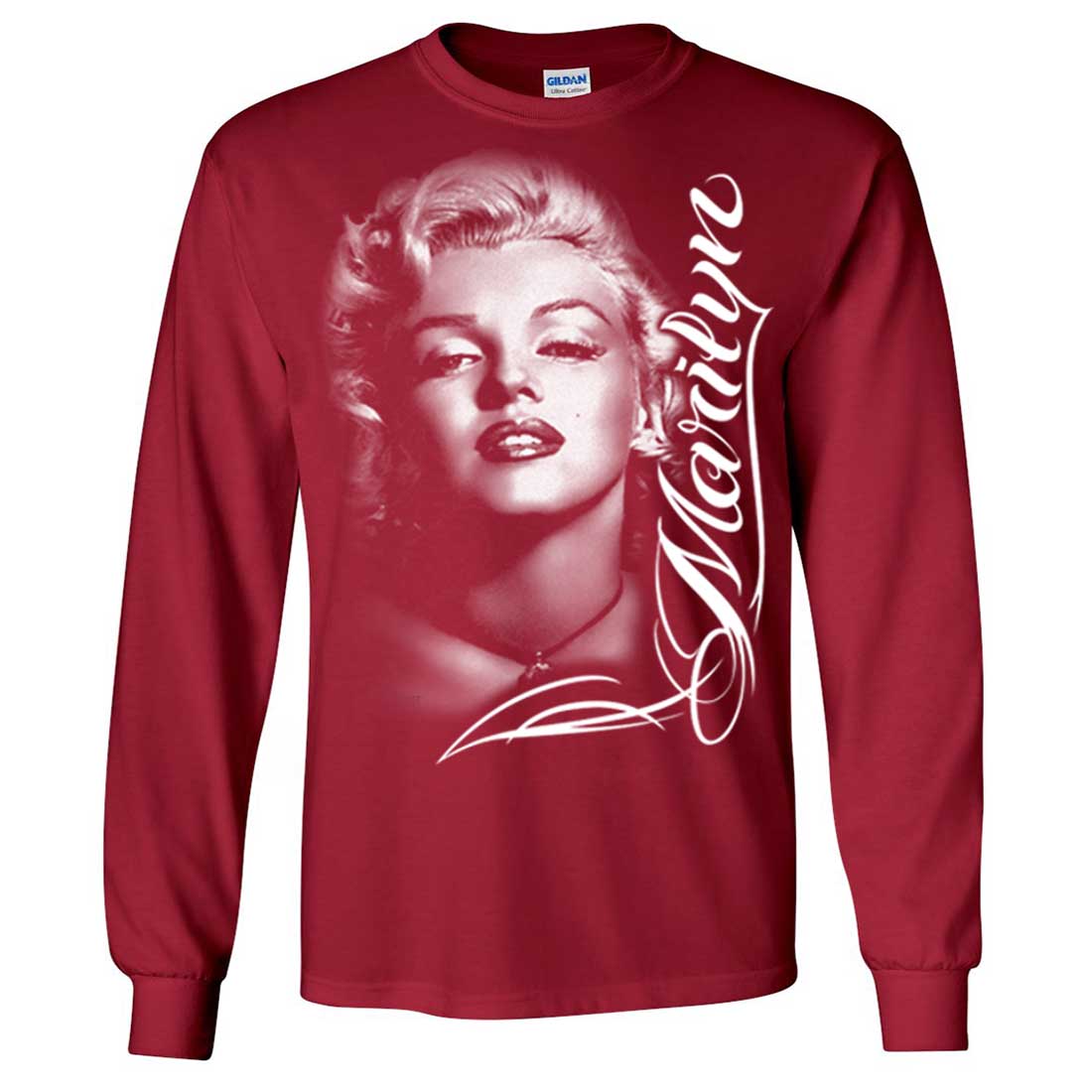 T SHIRT MANCHES LONGUES NOIR MARILYN MONROE / S M L XL XXL XXXL + ENFANT T SHIRT MANCHES LONGUES NOIR MARILYN MONROE / S M L XL XXL XXXL + ENFANT