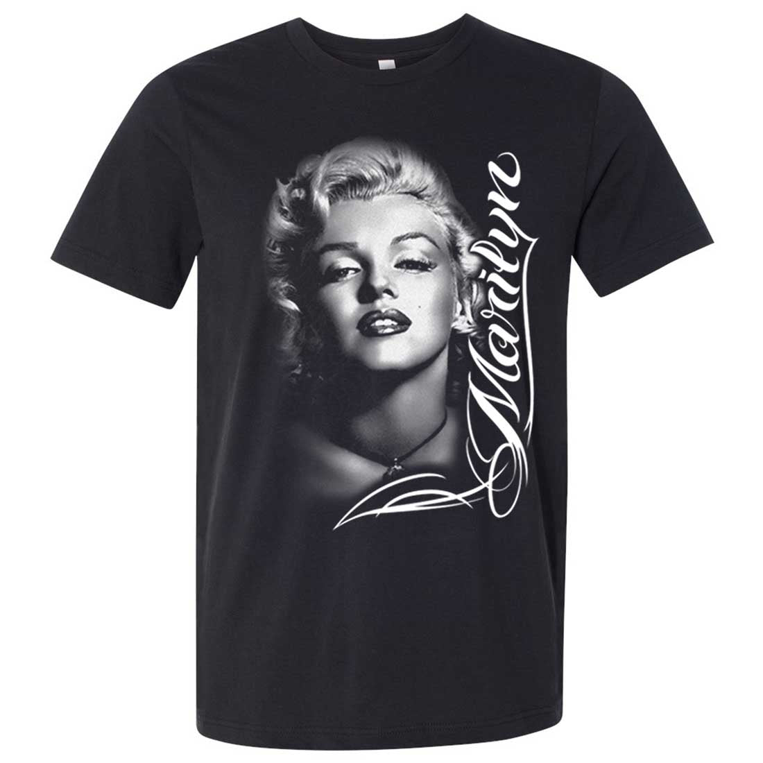 Marilyn Monroe Portrait Signature Asst Colors Mens Fitted T-Shirt/tee
