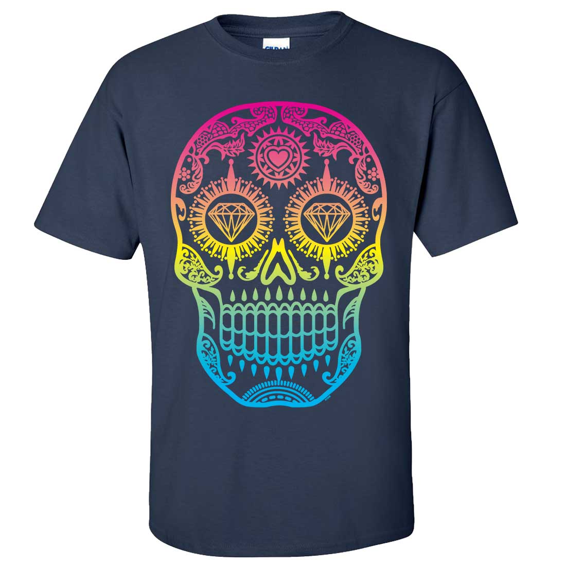 【Hydrogen】Neon Skull Graphic S/S T-shirt☆半袖 ティシャツ Neon Diamond Eyes Smiling Sugar Skull Asst Colors T-shirt