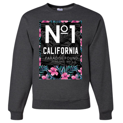 No 1 California Paradise Found Crewneck Sweatshirt